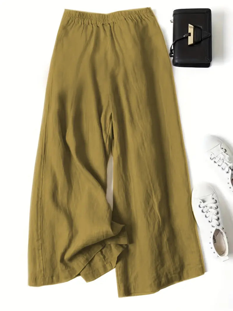 Linen Wide Leg Pant