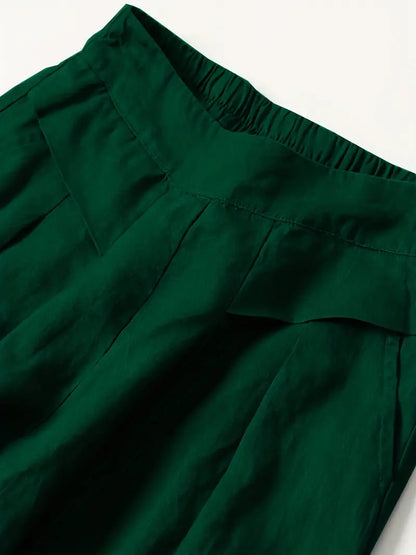 Linen Wide Leg Pant